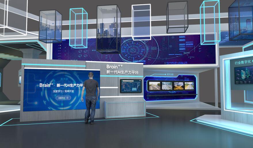展會展位搭建現(xiàn)代科技風格 展會展位搭建現(xiàn)代科技風格