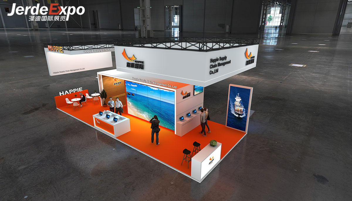 進(jìn)博會展會展臺設(shè)計(jì)效果圖